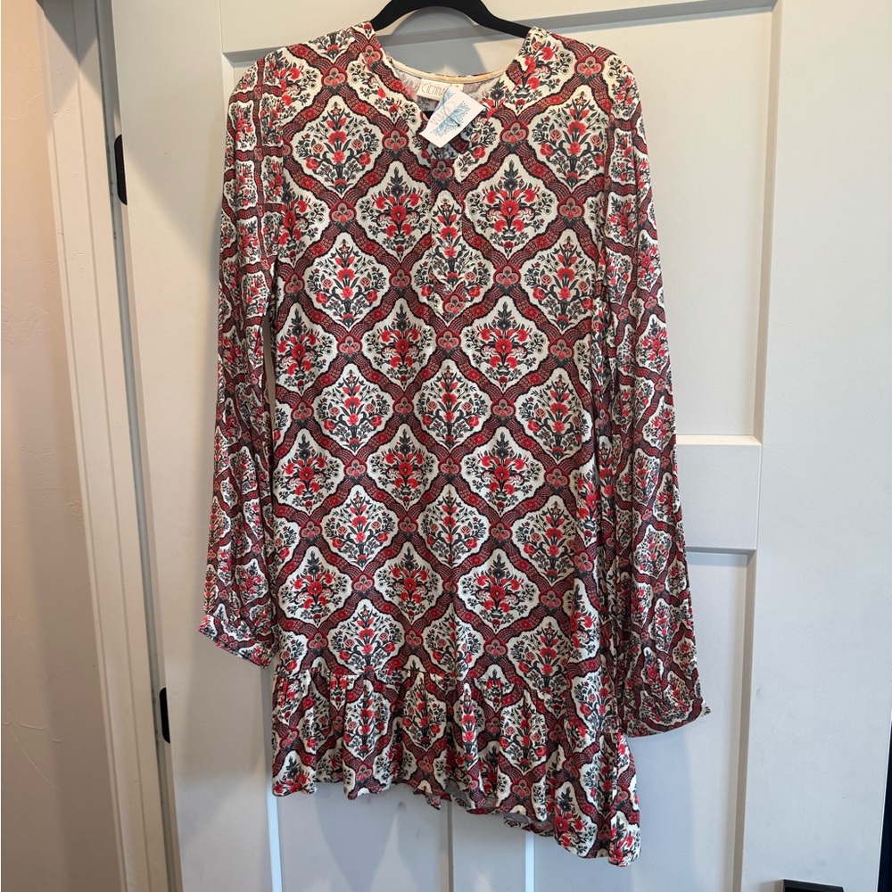 NWT Cienna Anouk Long Sleeve Bohemian Mini Dress